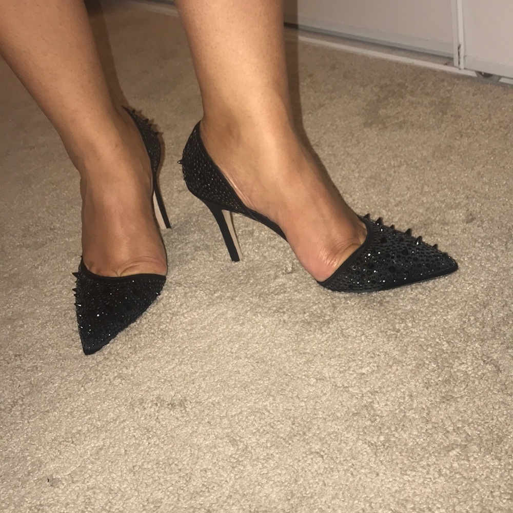 Black stud shoes